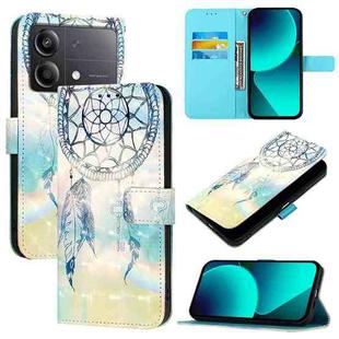 For Xiaomi Poco X6 Neo Global 3D Painting Horizontal Flip Leather Phone Case(Dream Wind Chimes)