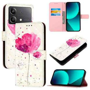 For Xiaomi Poco X6 Neo Global 3D Painting Horizontal Flip Leather Phone Case(Flower)