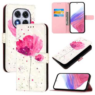 For Xiaomi Poco X7 5G 3D Painting Horizontal Flip Leather Phone Case(Flower)