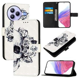 For Xiaomi Civi 5 Pro 3D Painting Horizontal Flip Leather Phone Case(Skull)