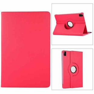 For Huawei MatePad SE 11 360 Degree Rotation Litchi Texture Leather Tablet Case(Rose Red)