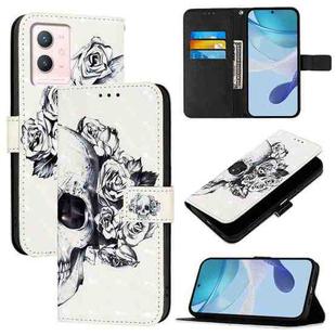 For vivo S10e 5G / V23e 4G / 5G / Y75 4G 3D Painting Horizontal Flip Leather Phone Case(Skull)