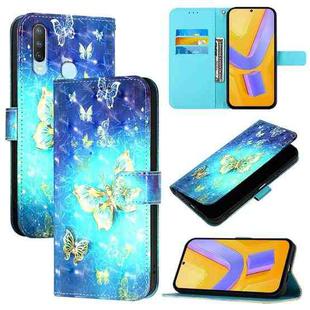 For vivo Y17 / Y15 / Y12 / Y11 3D Painting Horizontal Flip Leather Phone Case(Golden Butterfly)