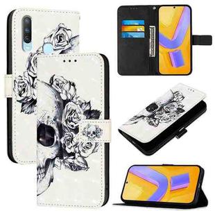 For vivo Y17 / Y15 / Y12 / Y11 3D Painting Horizontal Flip Leather Phone Case(Skull)