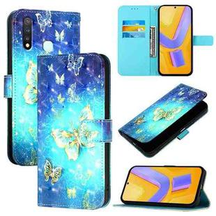 For vivo Y19 / U3 / Y5s / Z5i / U20 3D Painting Horizontal Flip Leather Phone Case(Golden Butterfly)