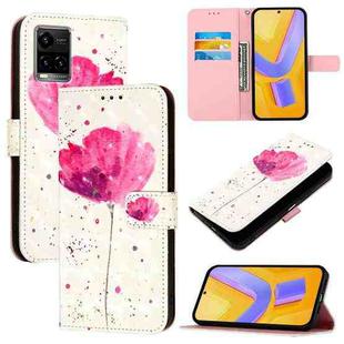 For vivo Y33s 4G Global / Y21 / Y21s / Y21t 3D Painting Horizontal Flip Leather Phone Case(Flower)