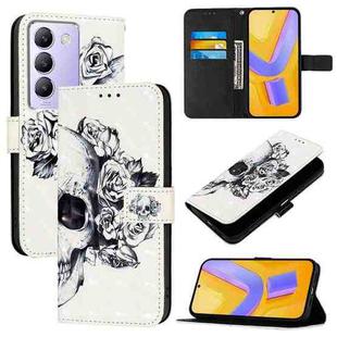 For vivo Y100 5G IDN / Y200e 5G Global 3D Painting Horizontal Flip Leather Phone Case(Skull)