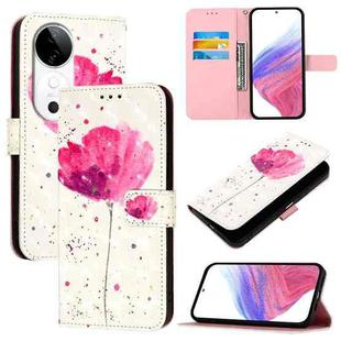 For vivo S19 3D Painting Horizontal Flip Leather Phone Case(Flower)