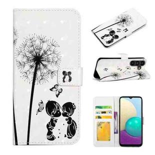 For Samsung Galaxy S25+ 5G Oil Embossed 3D Drawing Leather Phone Case(Couple Dandelion)