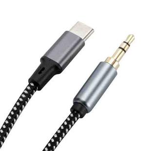 2m AUX 3.5mm Male to Typ-C Cable Audio Cable(Grey)