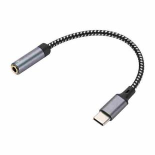 13cm AUX 3.5mm Female to Type-C Cable Audio Cable(Grey)