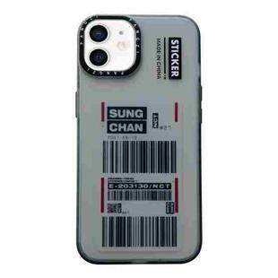 For iPhone 12 Double Layer Frosted IMD Series TPU + PC Phone Case(Barcode)