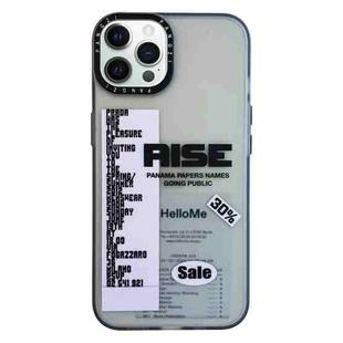 For iPhone 12 Pro Max Double Layer Frosted IMD Series TPU + PC Phone Case(Purple Label RISE)