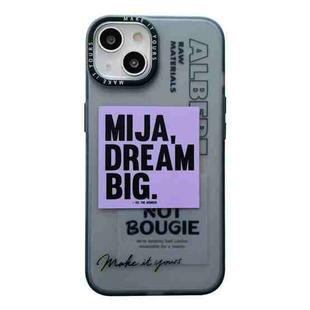 For iPhone 13 Double Layer Frosted IMD Series TPU + PC Phone Case(MIJI DREAM BIG Pattern)