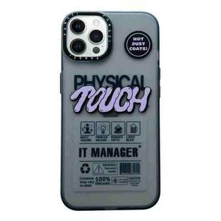 For iPhone 13 Pro Double Layer Frosted IMD Series TPU + PC Phone Case(TOUCH Pattern)