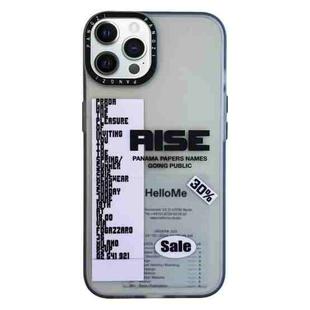 For iPhone 13 Pro Double Layer Frosted IMD Series TPU + PC Phone Case(Purple Label RISE)