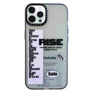 For iPhone 13 Pro Max Double Layer Frosted IMD Series TPU + PC Phone Case(Purple Label RISE)