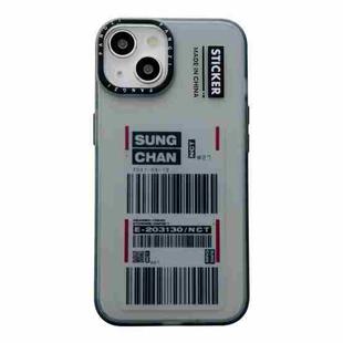 For iPhone 14 Double Layer Frosted IMD Series TPU + PC Phone Case(Barcode)