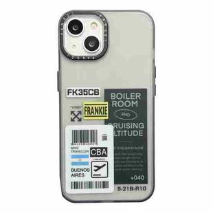 For iPhone 14 Double Layer Frosted IMD Series TPU + PC Phone Case(Ticket CBA)