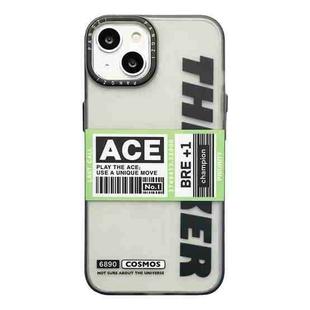 For iPhone 14 Double Layer Frosted IMD Series TPU + PC Phone Case(Green Label ACE)