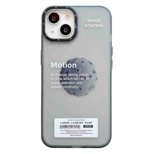 For iPhone 14 Double Layer Frosted IMD Series TPU + PC Phone Case(Moon)