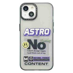 For iPhone 14 Double Layer Frosted IMD Series TPU + PC Phone Case(Purple Label ASTRO)