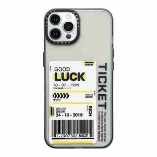 For iPhone 14 Pro Double Layer Frosted IMD Series TPU + PC Phone Case(Barcode label LUCK)