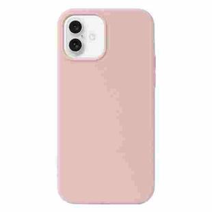 For iPhone 16 Liquid Silicone Phone Case(Sand Pink)