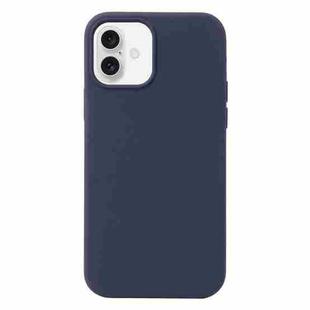For iPhone 16 Liquid Silicone Phone Case(Midnight Blue)