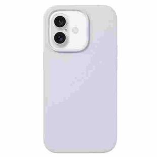 For iPhone 16 Liquid Silicone Phone Case(Blue Grey)