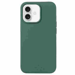 For iPhone 16 Liquid Silicone Phone Case(Clover Green)
