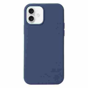 For iPhone 16 Plus Liquid Silicone Phone Case(Blue)