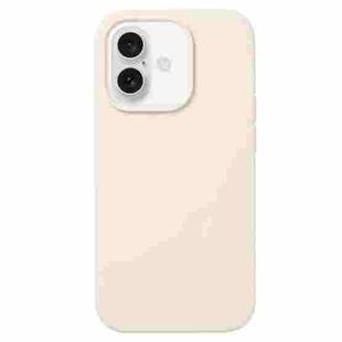 For iPhone 16 Plus Liquid Silicone Phone Case(Antique White)