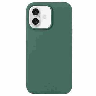 For iPhone 16 Plus Liquid Silicone Phone Case(Clover Green)