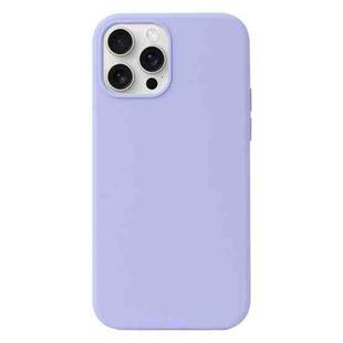 For iPhone 16 Pro Liquid Silicone Phone Case(Purple)