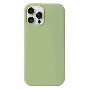 For iPhone 16 Pro Liquid Silicone Phone Case(Matcha Green)