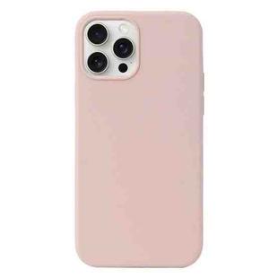 For iPhone 16 Pro Liquid Silicone Phone Case(Sand Pink)