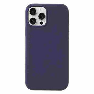 For iPhone 16 Pro Liquid Silicone Phone Case(Midnight Blue)