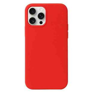 For iPhone 16 Pro Liquid Silicone Phone Case(Red)