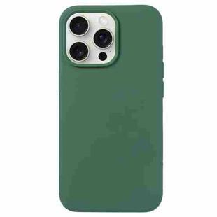 For iPhone 16 Pro Liquid Silicone Phone Case(Clover Green)