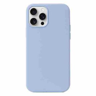 For iPhone 16 Pro Max Liquid Silicone Phone Case(Lilac Purple)