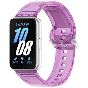 For Samsung Galaxy Fit3 Color Changing TPU Watch Band(Purple)