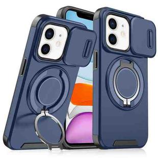 For iPhone 11 Sliding Camshield Ring Holder Phone Case(Blue)