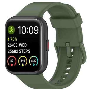 For SKG V7 / V7 Pro Solid Color Silicone Watch Band(Dark Green)