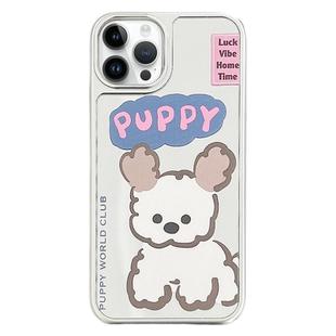 For iPhone 12 Pro Max Mirror Puppy Pattern TPU + PC Phone Case(Poodle)