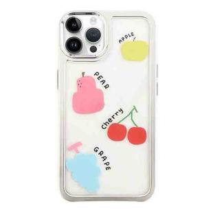 For iPhone 12 Pro Max Clear Illustration Graffiti Pattern TPU + PC Phone Case(Colorful Fruits)