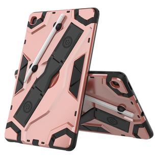 For Samsung Galaxy Tab S6 Lite P610/P615 Escort Series TPU + PC Shockproof Protective Case with Holder(Rose Gold)