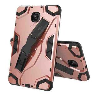 For Samsung Galaxy Tab A 8.0 (2018) T387 Escort Series TPU + PC Shockproof Protective Case with Holder(Rose Gold)