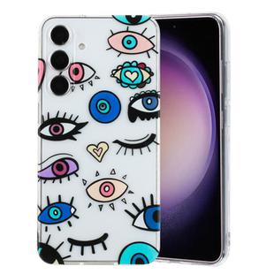 For Samsung Galaxy S24 FE 5G Colorful Painting Pattern TPU Phone Case(Eye Monster)