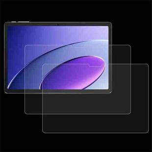 For itel Mega Pad 10.1 2pcs 9H 0.3mm Explosion-proof Tempered Glass Film